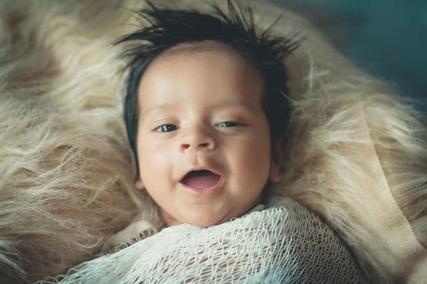 hairy baby