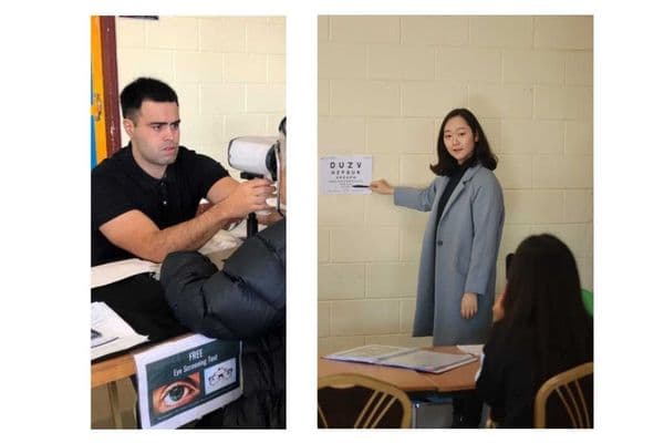 Pop-up vision screening