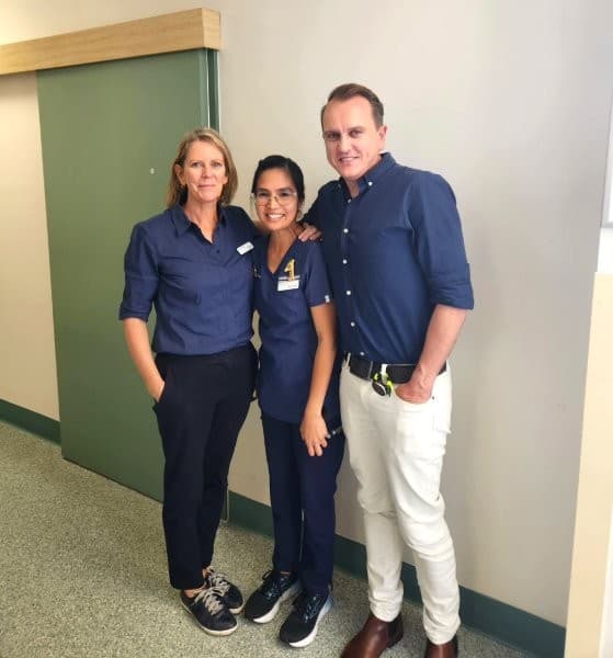 Three CXL nurses line up for a photo