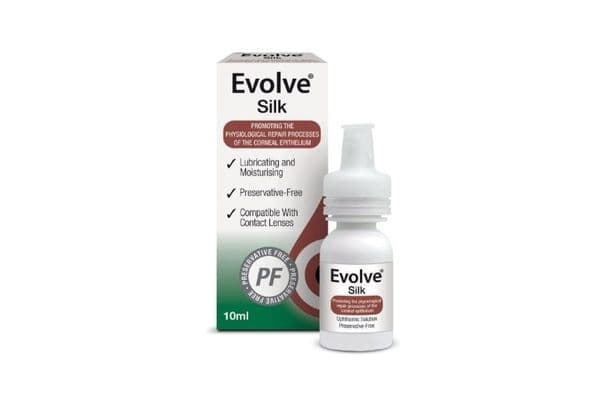 Silk eyedrop promoting corneal healing