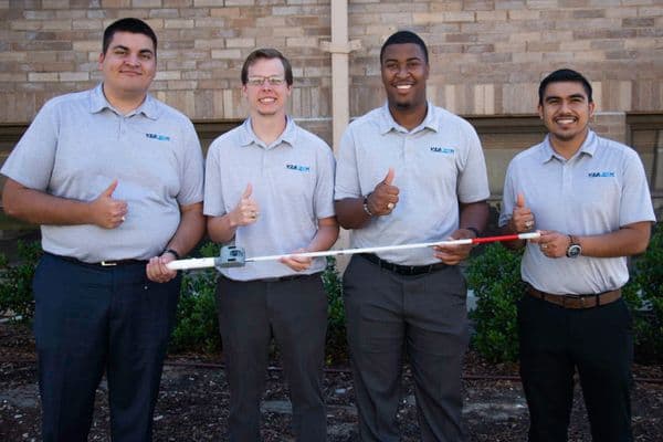 White cane goes high-tech