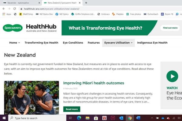 Specsavers’ Health Hub live