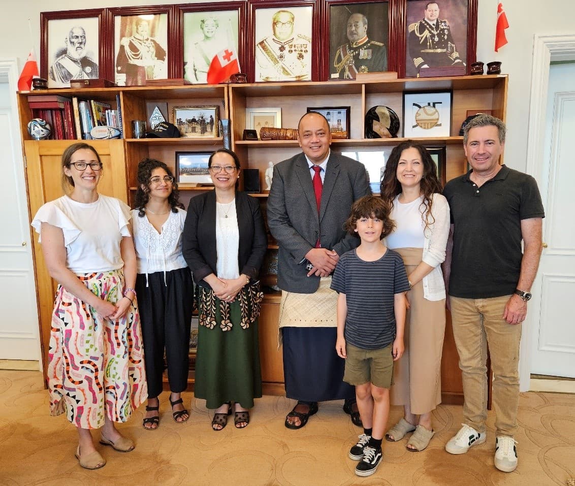 With Tonga PM