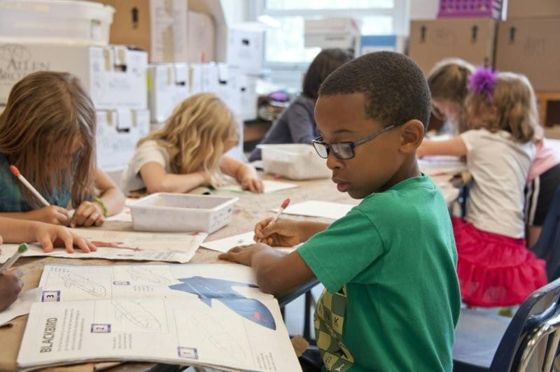 boy in class room small