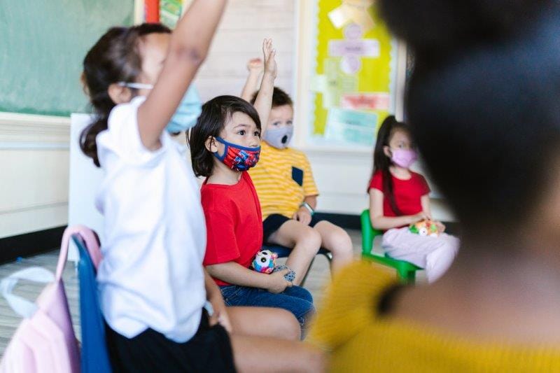 Classroom light protective against myopia