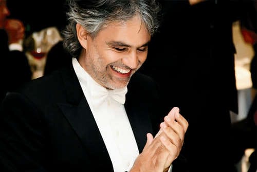 Stars and their eyes… Andrea Bocelli