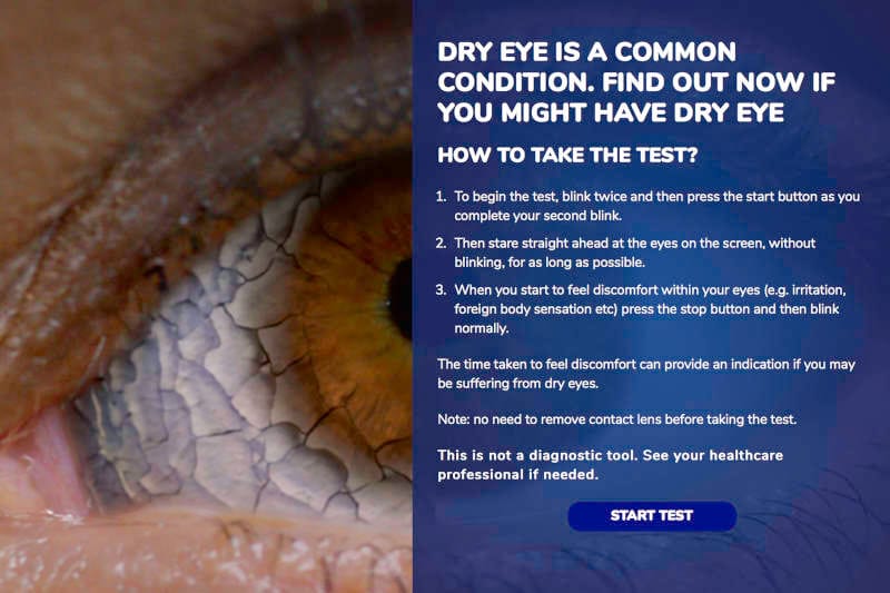 Blink test for DED
