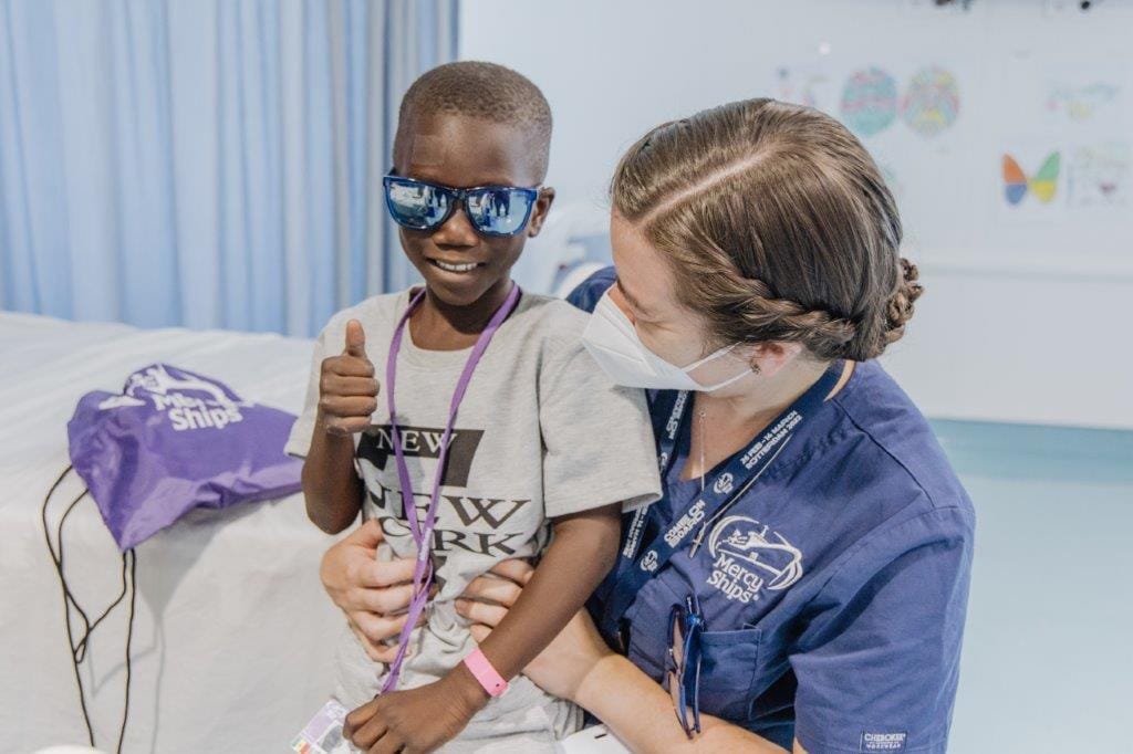 Adopting a different world of eyecare – Mercy Ships sail again!