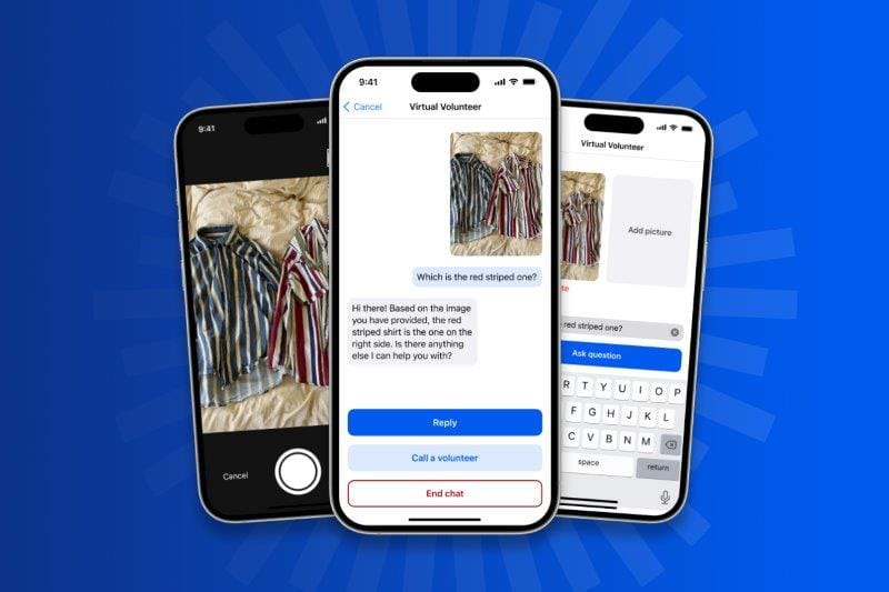 New virtual assistance for visually impaired
