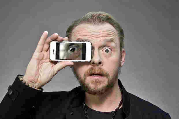 Stars and their eyes … Simon Pegg