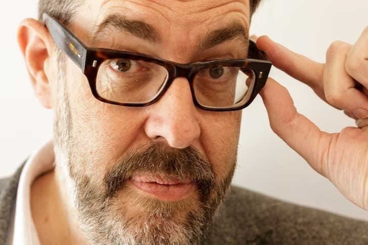 Stars and their eyes … Richard Osman