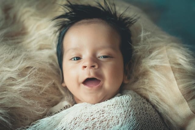 hairy baby