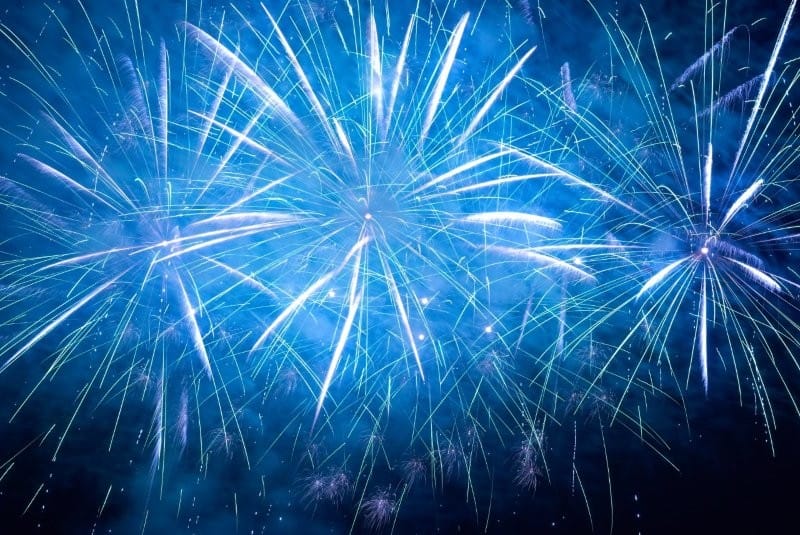 fireworks black sky