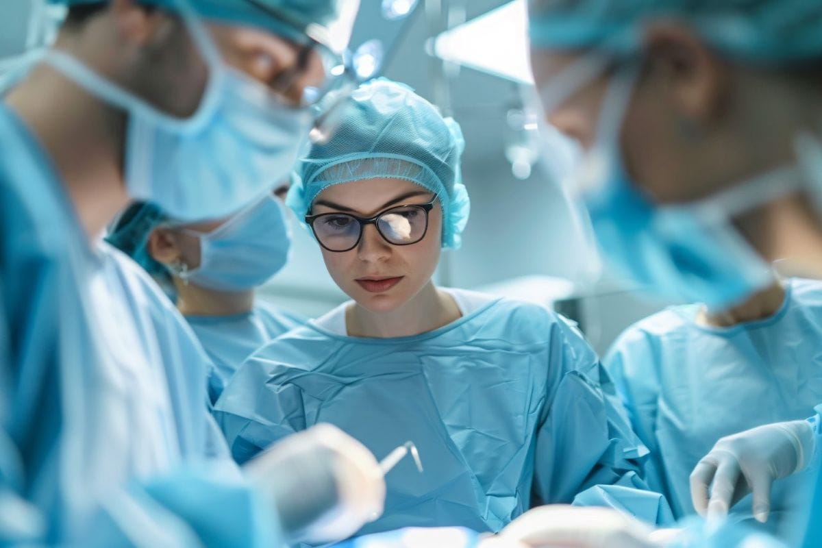 woman leading ophthalmology surgery online