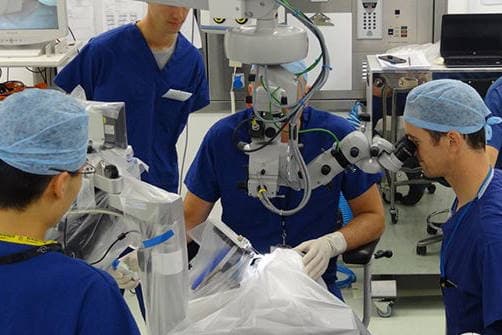 Successful robot-assisted eye surgery
