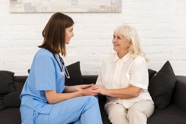 Improved care through eye-to-eye contact